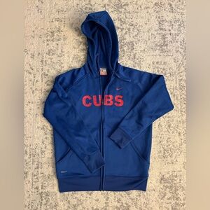 Nike Cubs Men’s Blue Full Zip Hoodie Size Large
